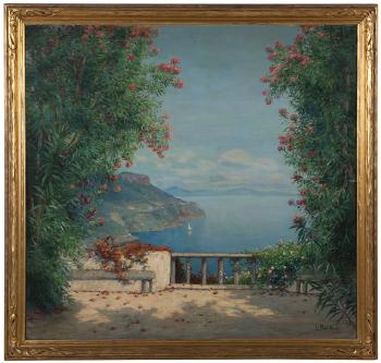 A vista of the Amalfi coast by 
																			Luigi Paolillo