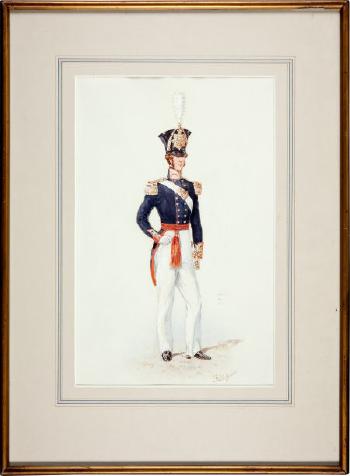 Royal Artillery Officer, 1830. Royal Horse Artillery Officer, 1815 by 
																			Reginald Augustus Wymer