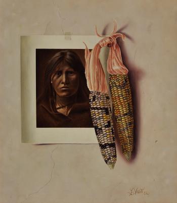 Indian and Corn by 
																	Jerry Venditti