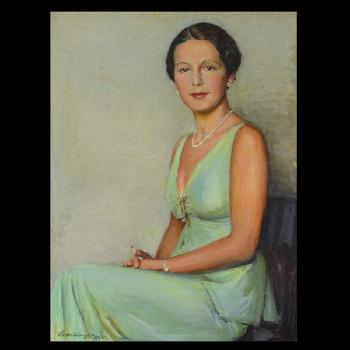 Portrait of a Woman by 
																			Heinrich Rauchinger