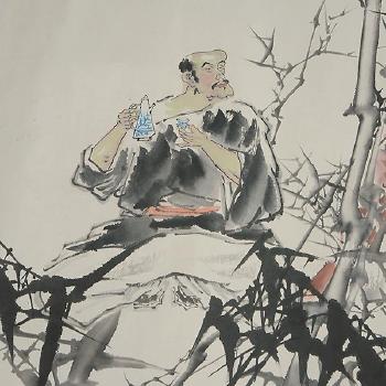Seven Sages of the Bamboo Grove by 
																			 Xu Renhua