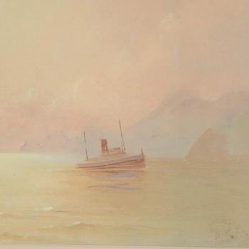 Ships in Golden Gate by 
																			Alfred Villiers Farnsworth