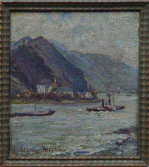 Shipping on the Rhine by 
																	Peter Paul Muller-Werlau