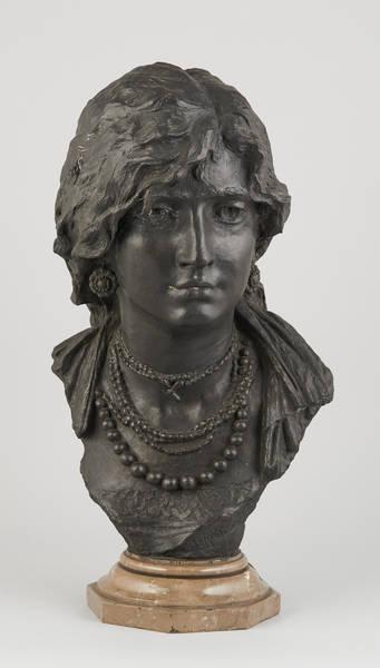 Buste de jeune romaine by 
																	Francesco Ierace