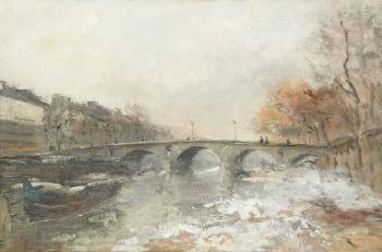 Pont à Paris by 
																	Georges Dufrenoy