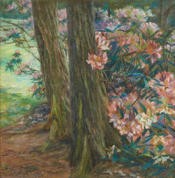 Les rhododendrons en fleurs by 
																	Clara Voortman