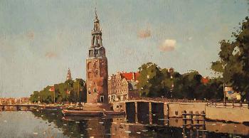 Untitled - early view of Amsterdam by 
																	Jan Veenandaal