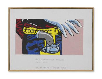 Roy Lichtenstein Fastest Gun 1963 by 
																	Richard Pettibone