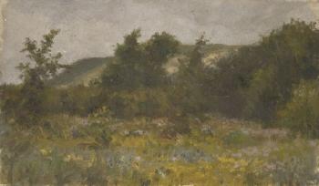Prairie en lisière de forêt by 
																	Francis Tattegrain