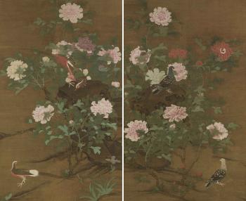 Birds and Flowers by 
																	 Wang Liben