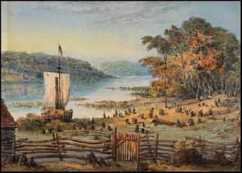 Upper End of Penetanguishene Bay from the Farm by 
																	George Russell Dartnell