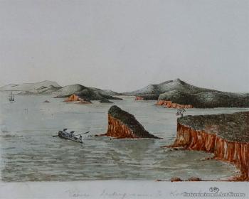 Paihia looking across to Kororareka (Russell) by 
																	Robert Henry Wynyard
