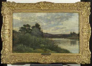 Flusslandschaft by 
																			Louis-Adrien Jourdeuil