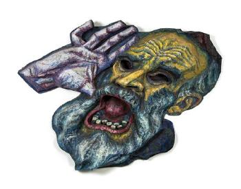 Self Portrait as Mask of Mordechai by 
																	Alek Rapoport