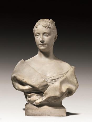 Busto femminile by 
																	Ernest Dagonet