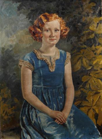 Portrait of Miss Agnes Ruth (Nancy) Finnie by 
																	William Bruce Ellis Ranken