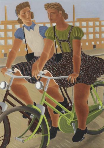 Cycling Girls by 
																	Ferdinand Erfmann
