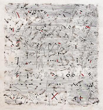 From the cycle Music sheet by 
																	Jiri Voves
