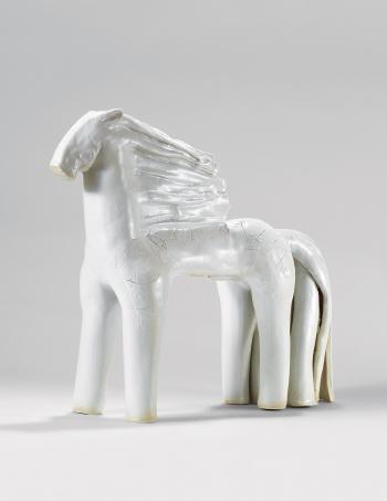 White Horse by 
																	 Zhu Legeng