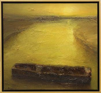 The boats with a golden board by 
																			Piotr Strelnik