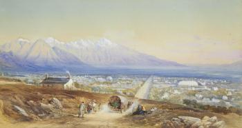 View of Salt lake City by 
																	Walter Fane