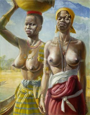 Two sisters, West Africa by 
																	Victor Elford
