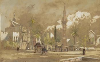 View of Cairo by 
																			Henry Pilleau