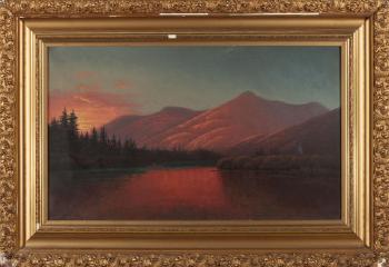 Sunset, Silver Lake Cottonwood Canyon, Utah by 
																			Alfred Lambourne