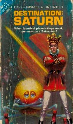 Destination: Saturn, Ace Double edition paperback cover by 
																			Frank Kelly Freas