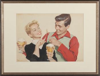 The Wishbone, beverage advertisement by 
																			William Dolwick