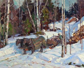 Logging in Vermont by 
																			Aldro Thompson Hibbard