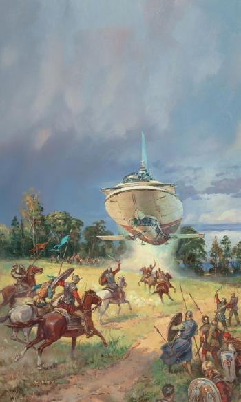 Homecoming, paperback cover by 
																			James Gurney