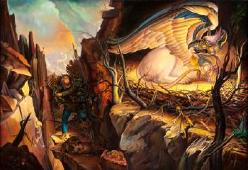 Scythian Robbing Griffin's Nest, Dragons (The Enchanted World series), interior story illustration by 
																			 Ralle