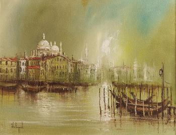 The Grand Canal, Venice by 
																			John Bampfield