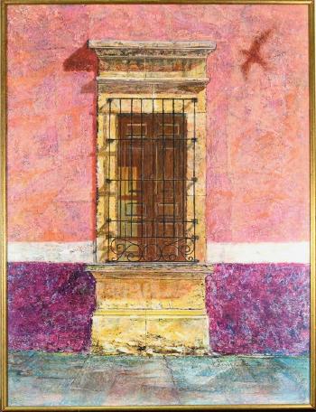 San Miguel Allende Wall by 
																			Roy Lewando