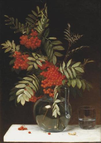 Bouquet de branches de groseillier dans un vase by 
																	Emma Mulvad