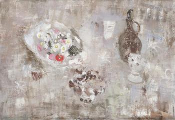 Still life with Dried Flowers by 
																	Anne Redpath