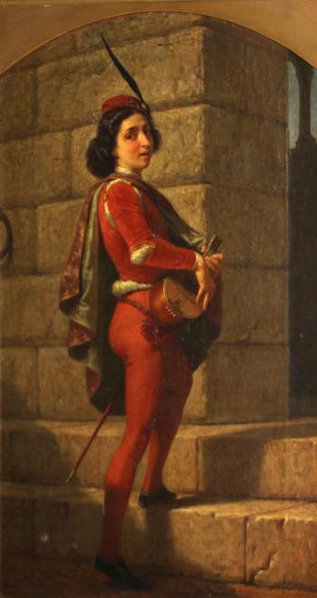 Or long-hair'd page in crimson clad by 
																	William Frederick Yeames