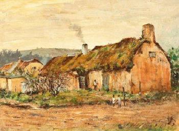Thatched Cottages, Mamre by 
																	Eric Wale