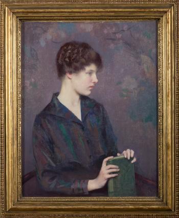 Reverie: portrait of a young woman by 
																	Carl J Nordell