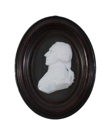 Profile portrait of Count Rumford by 
																	James Tassie