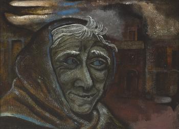 Old woman in Seán McDermott Street, Dublin by 
																	Marian Jeffares