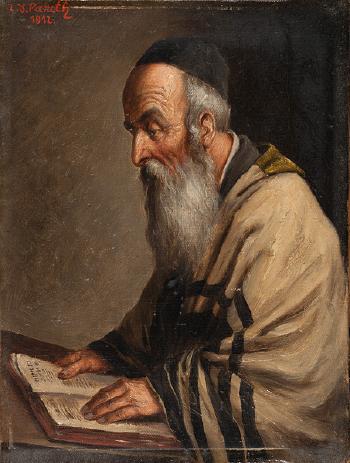 Rabbiner beim Studium der Tora by 
																	Lasarre Yudovin Paneth