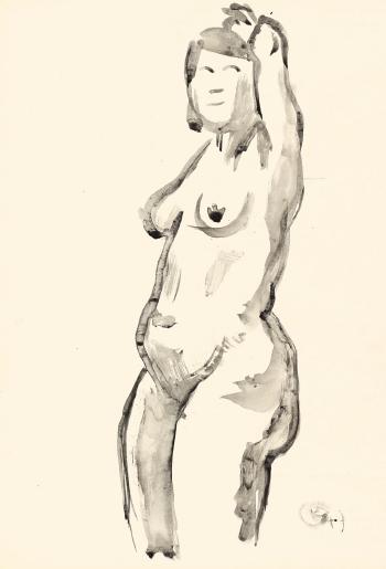 Frauenakt by 
																	Rudolf Oelzner
