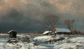 After the snowstorm by 
																			Vasili Yefimovich Ekgorst