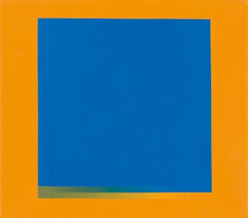 Orange-Blau by 
																			Rudolf Vombeck