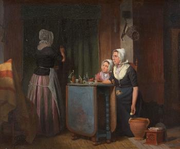 Die Apothekerin by 
																	Johan Christian Gustav Zeitz