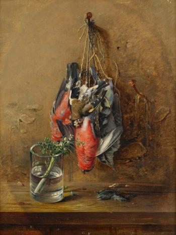 Hängande kramsfåglar by 
																			Theodor Lundh