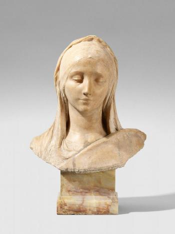 Portrait Bust Of a Girl by 
																	Leonard Agathon
