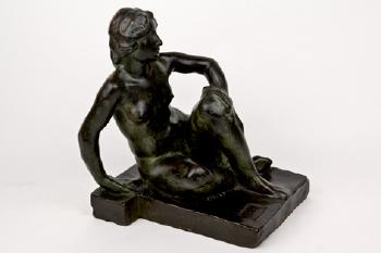 Joven desnuda sentada by 
																	Jose Capuz Mamano